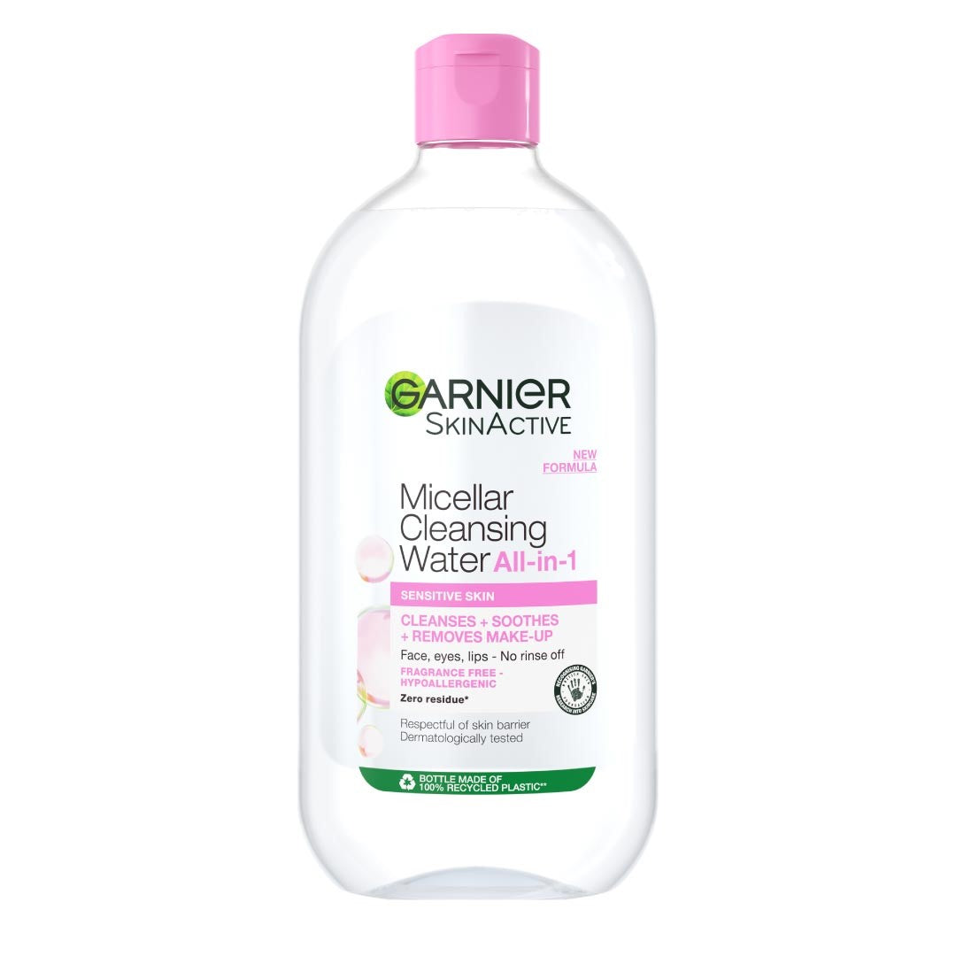 MICELLAR WATER FACIAL CLEANSER AND MAKEUP REMOVER PINK FOR SENSITIVE SKIN