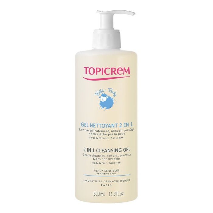 BISOO - TOPICREM - BABY 2 IN 1 CLEANSING GEL 500ML