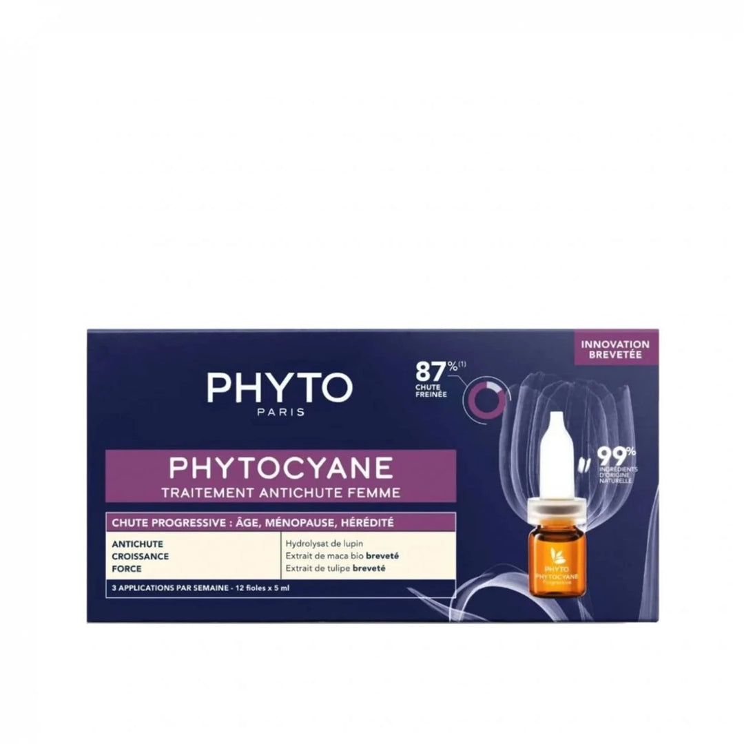 BISOO-PHYTO-PHYTOCYANE PROGRESSIVE ANTI-HAIR LOSS TREATMENT FOR WOMEN 12X5ML
