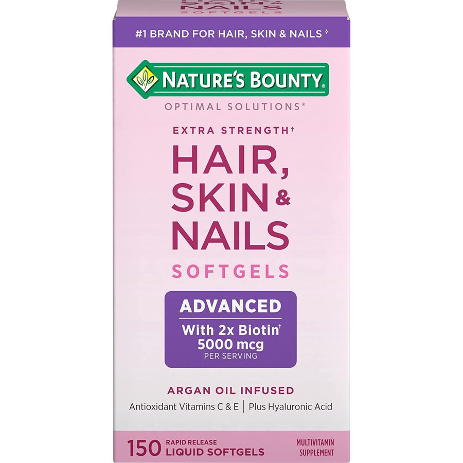 BISOO - NATURES BOUNTY - EXTRA STRENGTH HAIR, SKIN & NAILS 150 SOFTGELS