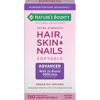 BISOO - NATURES BOUNTY - EXTRA STRENGTH HAIR, SKIN & NAILS 150 SOFTGELS