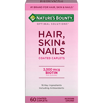 BISOO - NATURES BOUNTY - HAIR, SKIN & NAILS, 60 COATED CAPLETS