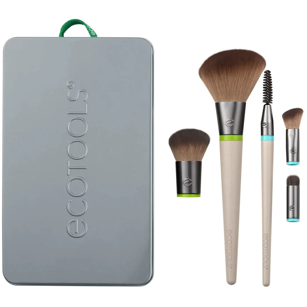 BISOO - ECO TOOLS - BRUSH INTERCHARGEABLES DAILY ESSENTIALS TOTAL FACE KIT 5 PIECES