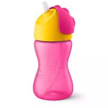 BISOO - AVENT - BENDY STRAW CUP 12M+ 300 ML PINK YELLOW