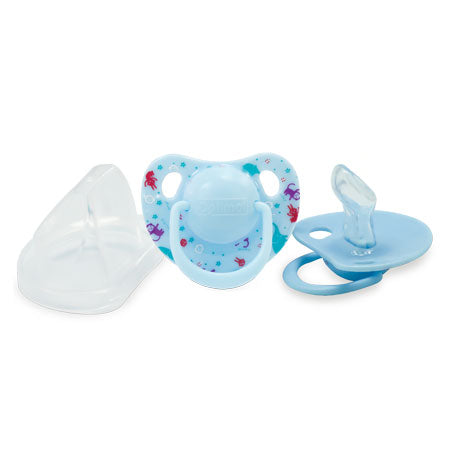 BISOO - OPTIMAL - ORTHODONTIC NIPPLE SILICONE PACIFIER WITH COVER 0+