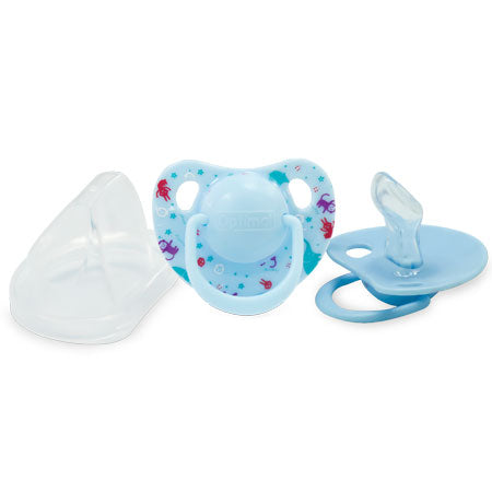 BISOO - OPTIMAL - ORTHODONTIC NIPPLE SILICONE PACIFIER WITH COVER 6+