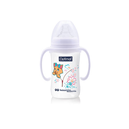 P.P. WIDE NECK FEEDING BOTTLE WITH HANDLE