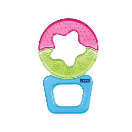 BISOO - OPTIMAL - WATER FILLED TEETHER WITH PLASTIC HANDLE