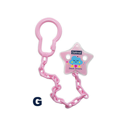 BISOO - OPTIMAL - PACIFIER HOLDER WITH PLASTIC CLIP