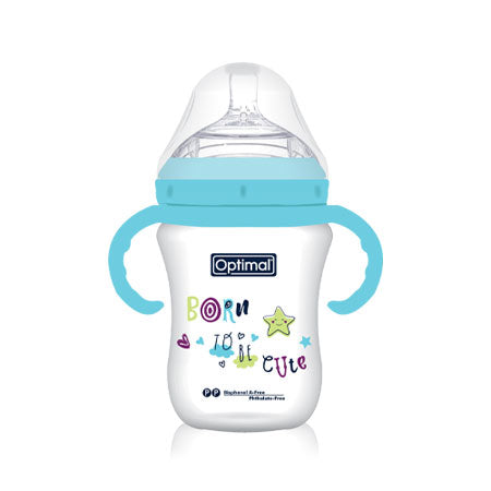 P.P. EXTRA WIDE NECK FEEDING BOTTLE WITH HANDLE 6+