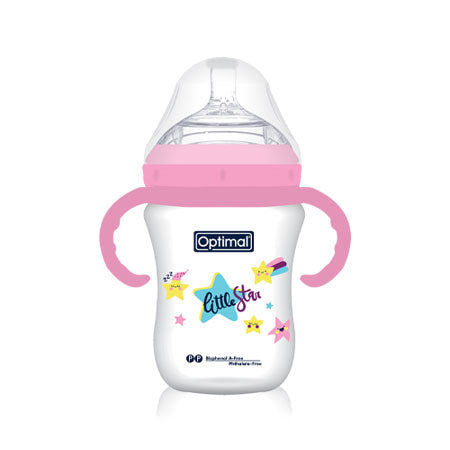 P.P. EXTRA WIDE NECK FEEDING BOTTLE WITH HANDLE 6+