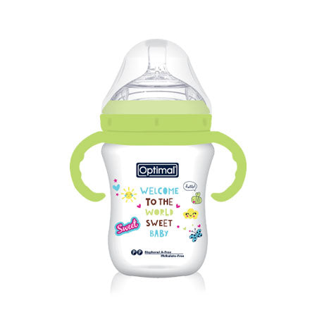 P.P. EXTRA WIDE NECK FEEDING BOTTLE WITH HANDLE 6+