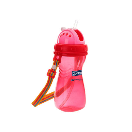 BISOO - OPTIMAL - P.P. WIDE NECK SILICONE STRAW BOTTLE 400ML