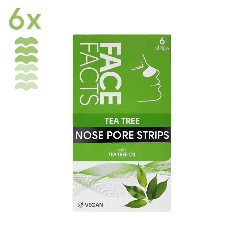 BISOO - FACE FACTS - 6X TEA TREE NOSE PORE STRIPS