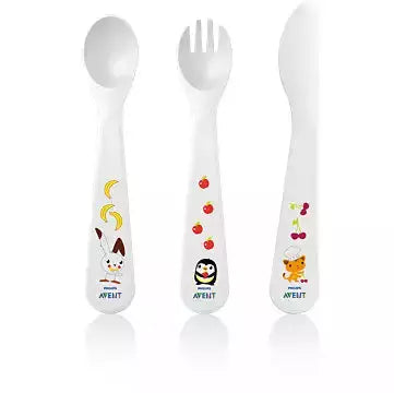 BISOO - AVENT - TODDLER KNIFE, FORK AND SPOON 18M+