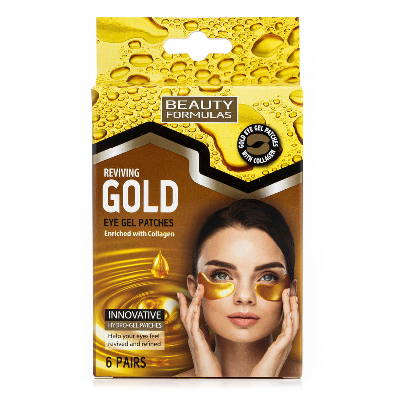BISOO - BEAUTY FORMULAS - REVIVING GOLD EYE GEL PATCHES WITH COLLAGEN 6 PAIRS