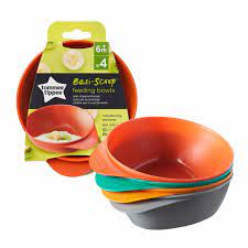 BISOO - TOMMEE TIPPEE - EASY SCOOP FEEDING BOWL 4X BOWLS