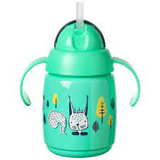 BISOO - TOMMEE TIPPEE - TRAINER STRAW CUP 300ML GREEN