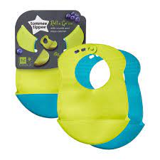 BISOO - TOMMEE TIPPEE - ROLL AND GO SILICONE BABY BIB