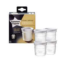 BISOO - TOMMEE TIPPEE - MILK STORAGE POTS 4X 60ML