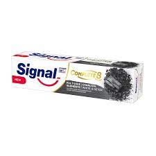 BISOO - SIGNAL - TOOTHPASTE COMPLETE 8 ACTION CHARCOAL WHITE AND DETOX 100ML