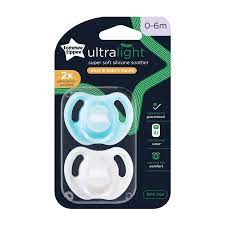 BISOO - TOMMEE TIPPEE - ULTRA-LIGHT SILICONE SOOTHER 2X 0-6M