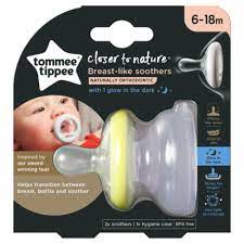 BISOO - TOMMEE TIPPEE - CLOSER TO NATURE BREAST LIKE NIGHT SOOTHER 2X 6-18M