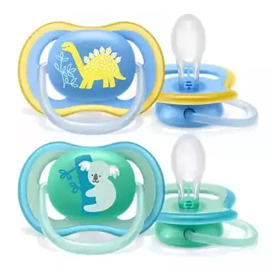 BISOO - AVENT - 2 DECO ULTRA SOFT SOOTHERS 18M+ BOY