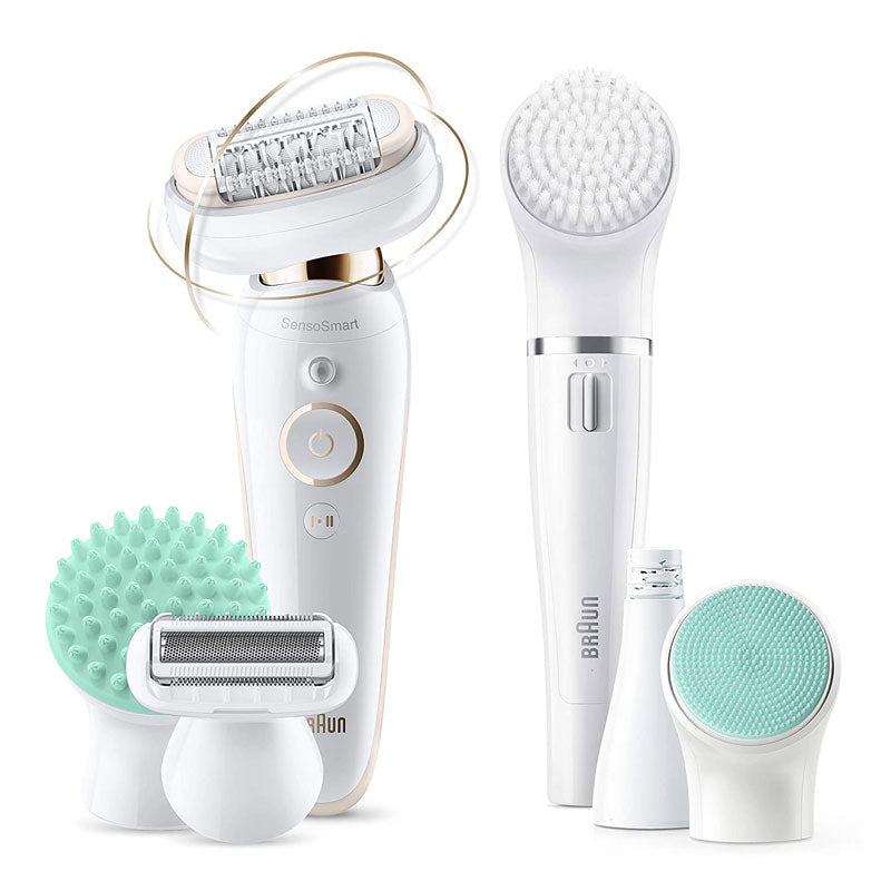 BISOO - BRAUN - Legpil 5-620 Wet & Dry Epilator With 4 Extras Incl. Shaver Head.